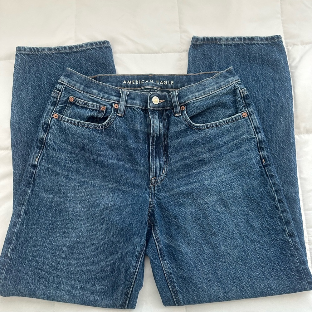 American Eagle Outfitters Blue Straight Leg Jeans